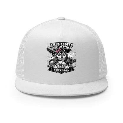 Performance | 5 Panel Trucker Cap | Buford Black 6U