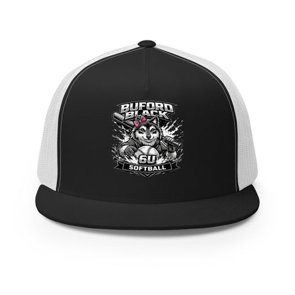 Performance | 5 Panel Trucker Cap | Buford Black 6U