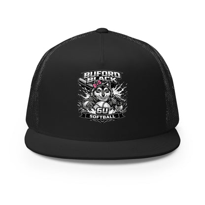 Performance | 5 Panel Trucker Cap | Buford Black 6U