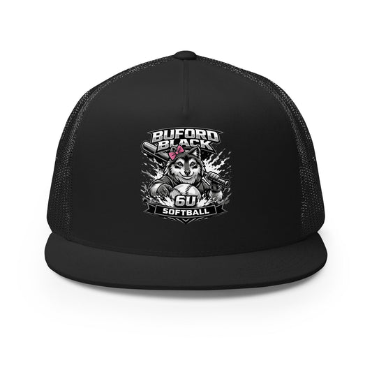 Performance | 5 Panel Trucker Cap | Buford Black 6U