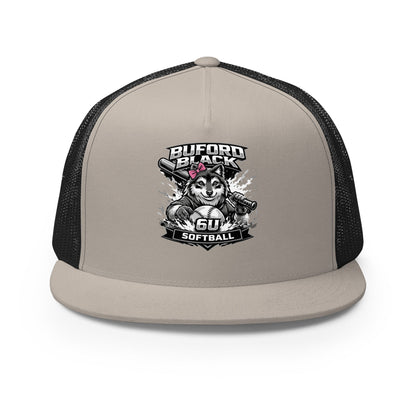 Performance | 5 Panel Trucker Cap | Buford Black 6U