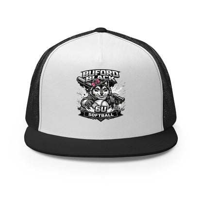 Performance | 5 Panel Trucker Cap | Buford Black 6U