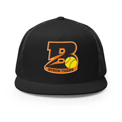 Performance | 5 Panel Trucker Cap | Byron High School Softball | Softball Logo