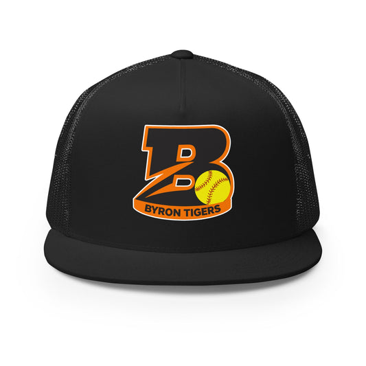 Performance | 5 Panel Trucker Cap | Byron High School Softball | Softball Logo
