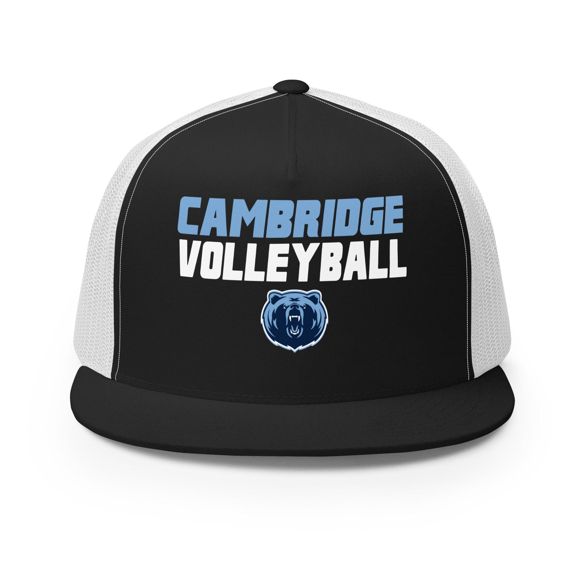 Performance | 5 Panel Trucker Cap | Cambridge Volleyball | Modern Logo