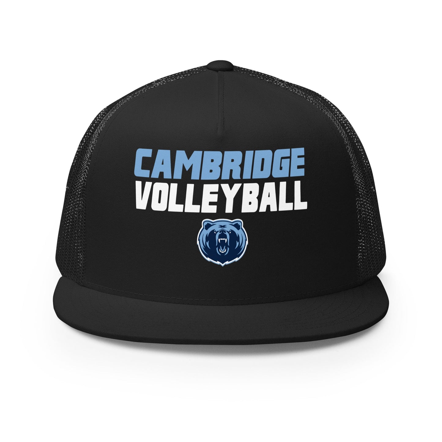 Performance | 5 Panel Trucker Cap | Cambridge Volleyball | Modern Logo