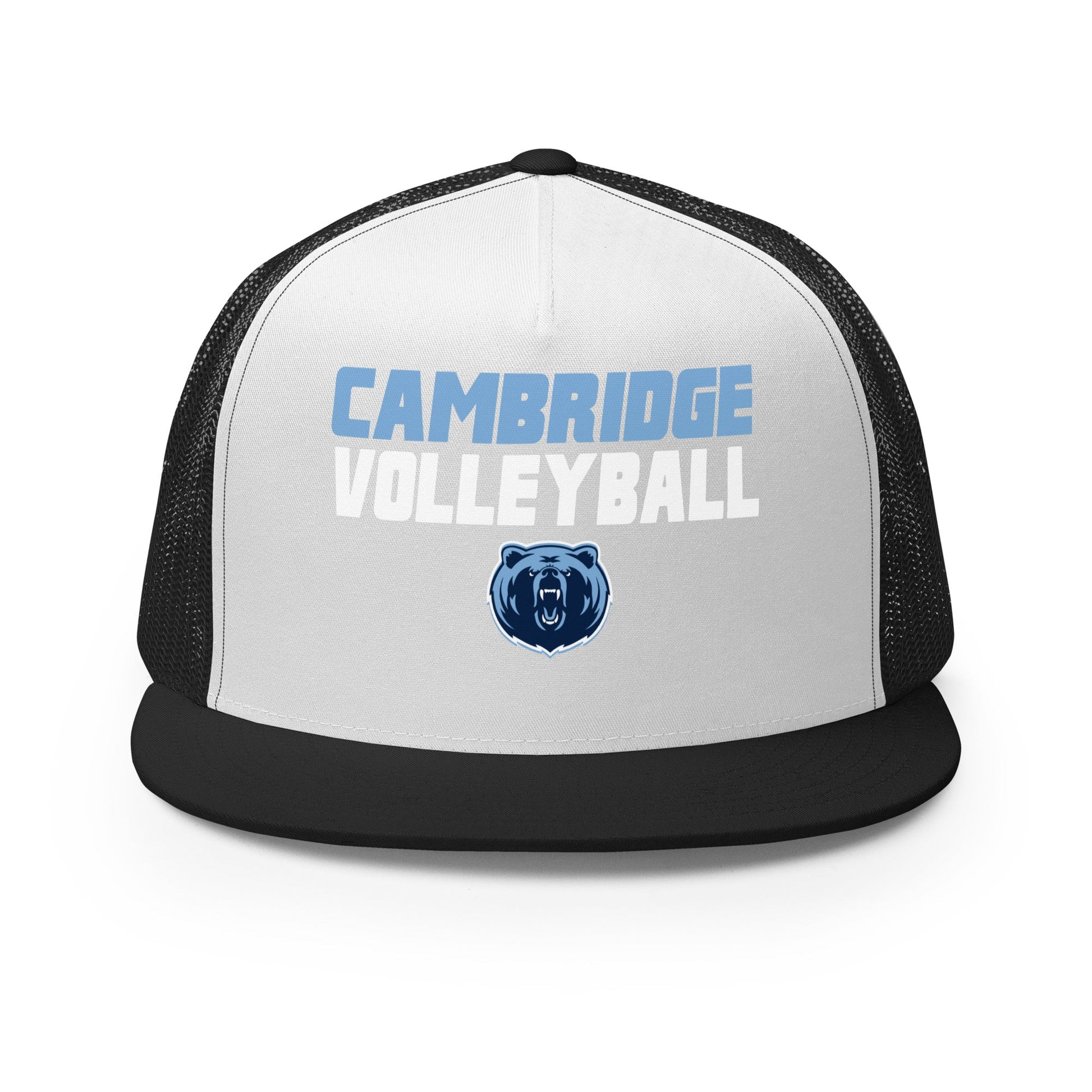 Performance | 5 Panel Trucker Cap | Cambridge Volleyball | Modern Logo