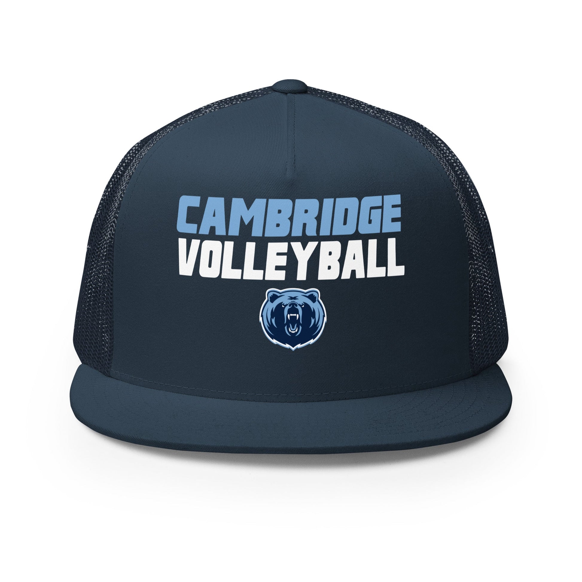 Performance | 5 Panel Trucker Cap | Cambridge Volleyball | Modern Logo