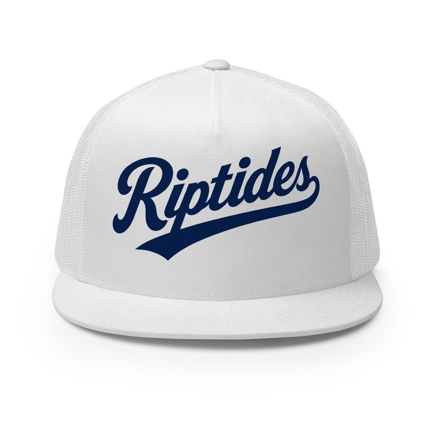 Performance | 5 Panel Trucker Cap | Cape Riptides Baseball | Modern Script Logo