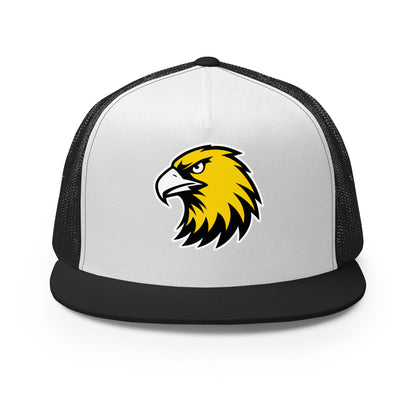 Performance | 5 Panel Trucker Cap | Cardinal Ohara Hawks | Gaze Icon Logo