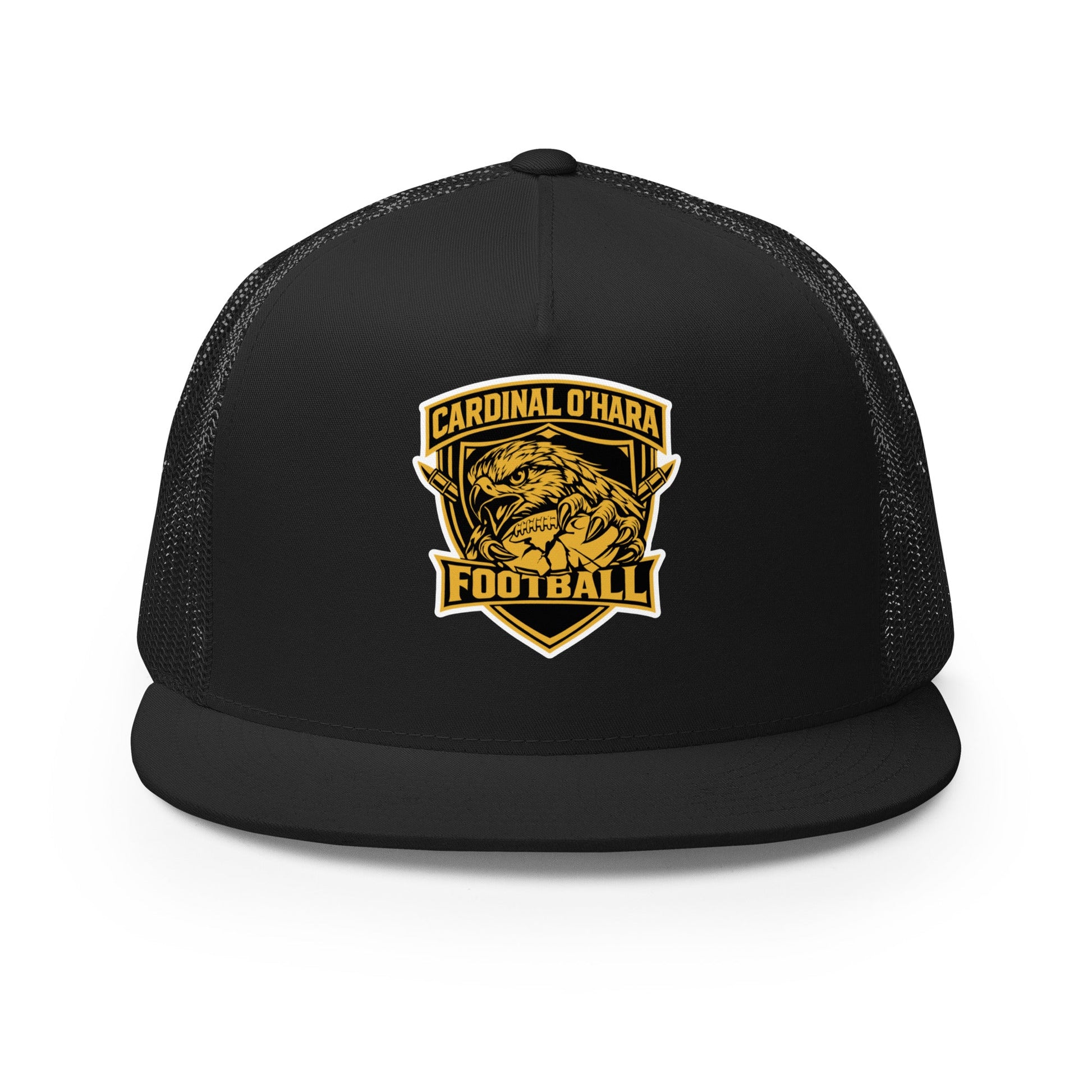 Performance | 5 Panel Trucker Cap | Cardinal Ohara Hawks | Shield Logo