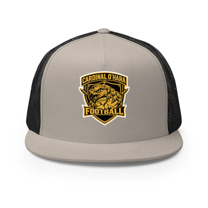 Performance | 5 Panel Trucker Cap | Cardinal Ohara Hawks | Shield Logo