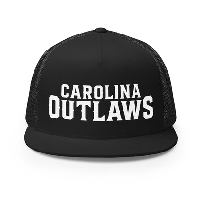 Performance | 5 Panel Trucker Cap | Carolina Outlaws Baseball | Script Logo