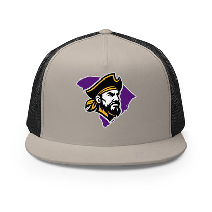 Performance | 5 Panel Trucker Cap | Carolina Pirates