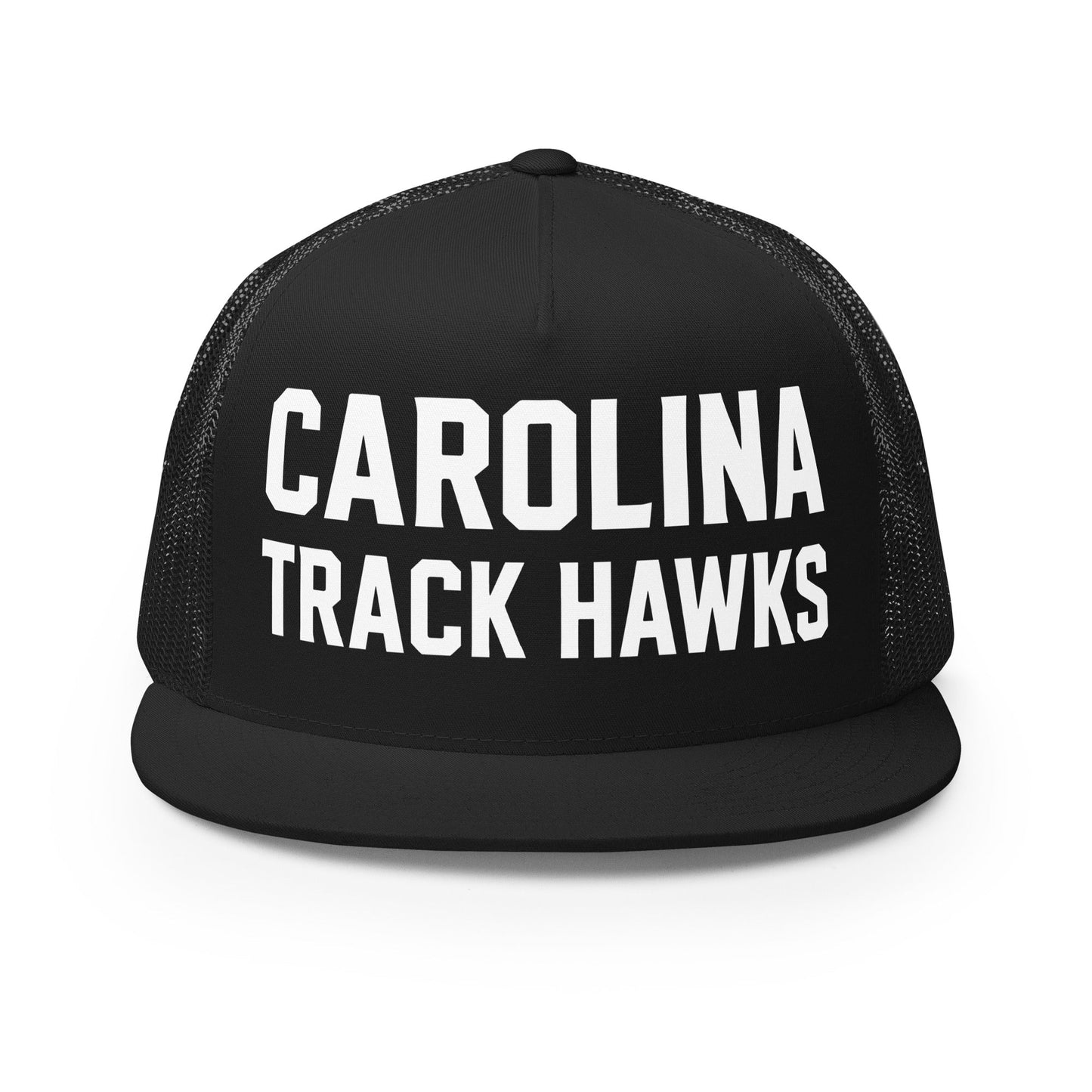 Performance | 5 Panel Trucker Cap | Carolina track Hawks | Crest Logo