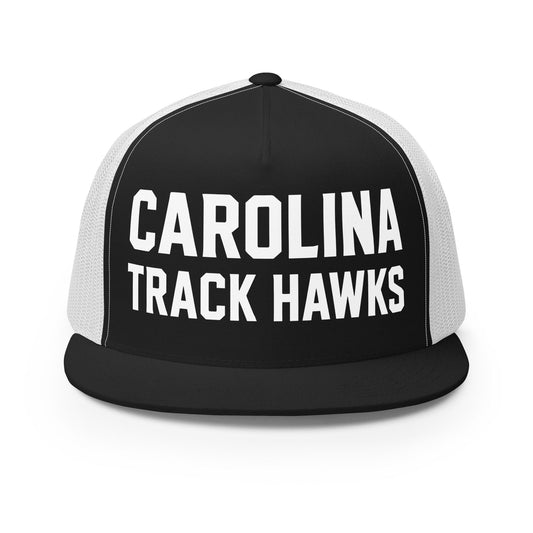 Performance | 5 Panel Trucker Cap | Carolina track Hawks | Crest Logo