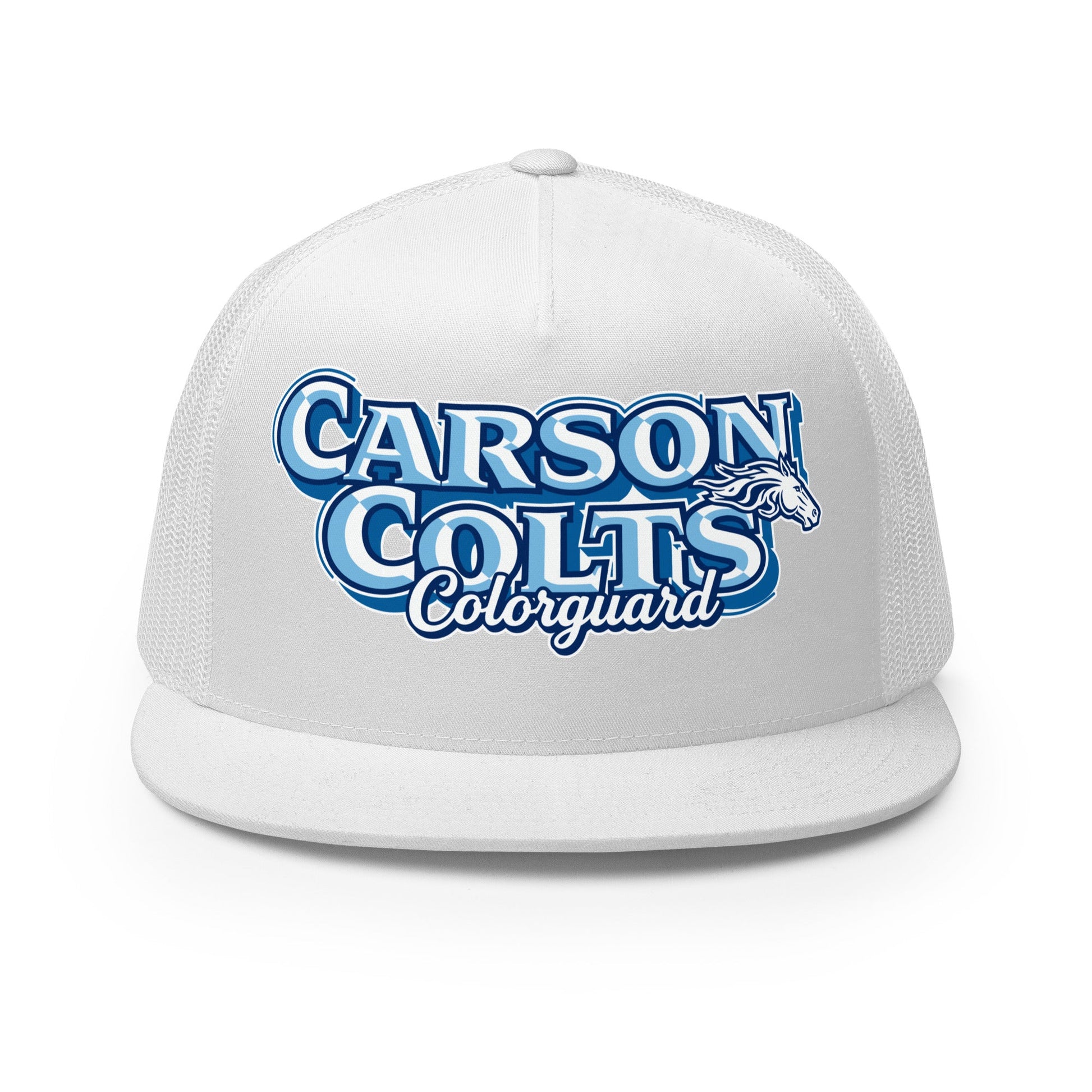 Performance | 5 Panel Trucker Cap | Carson Colorguard | Colts Logo