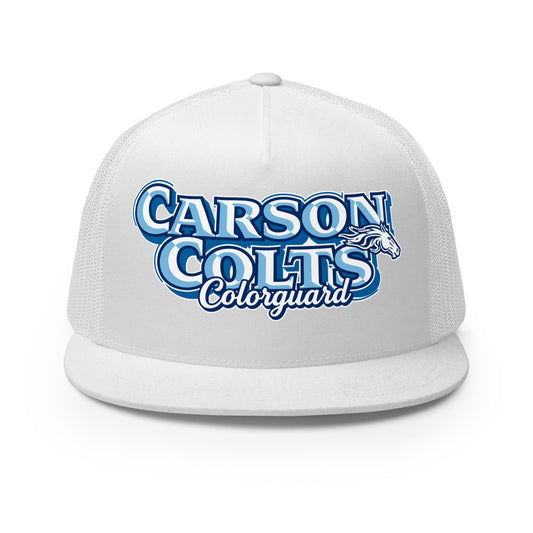 Performance | 5 Panel Trucker Cap | Carson Colorguard | Colts Logo
