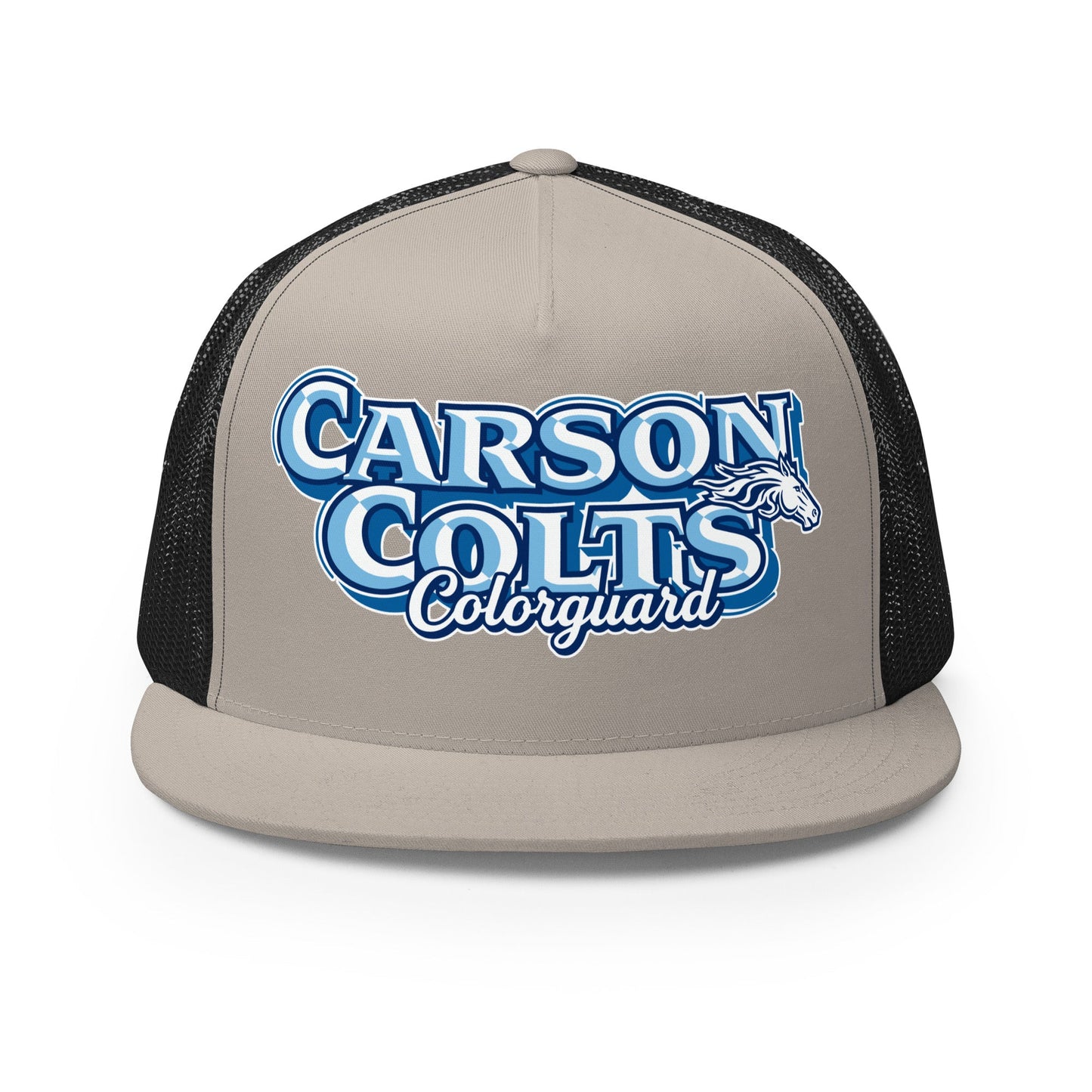 Performance | 5 Panel Trucker Cap | Carson Colorguard | Colts Logo