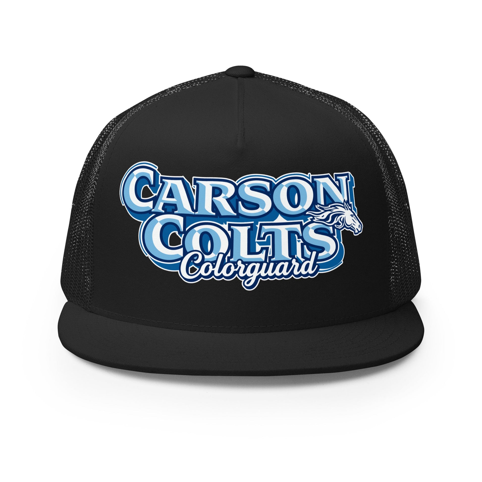 Performance | 5 Panel Trucker Cap | Carson Colorguard | Colts Logo