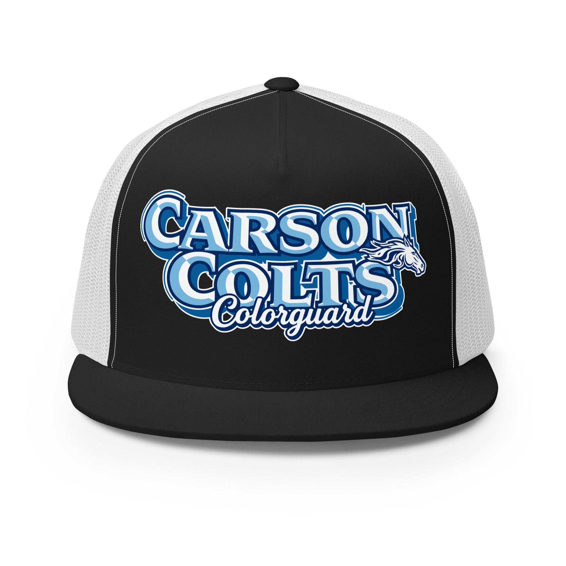 Performance | 5 Panel Trucker Cap | Carson Colorguard | Colts Logo
