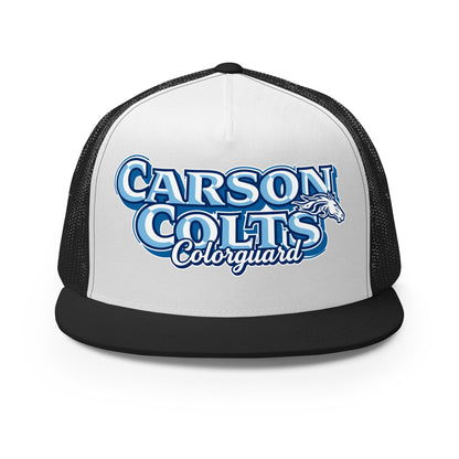 Performance | 5 Panel Trucker Cap | Carson Colorguard | Colts Logo