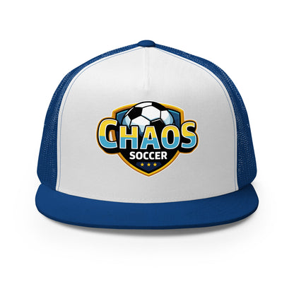 Performance | 5 Panel Trucker Cap | Chaos Soccer | Logo