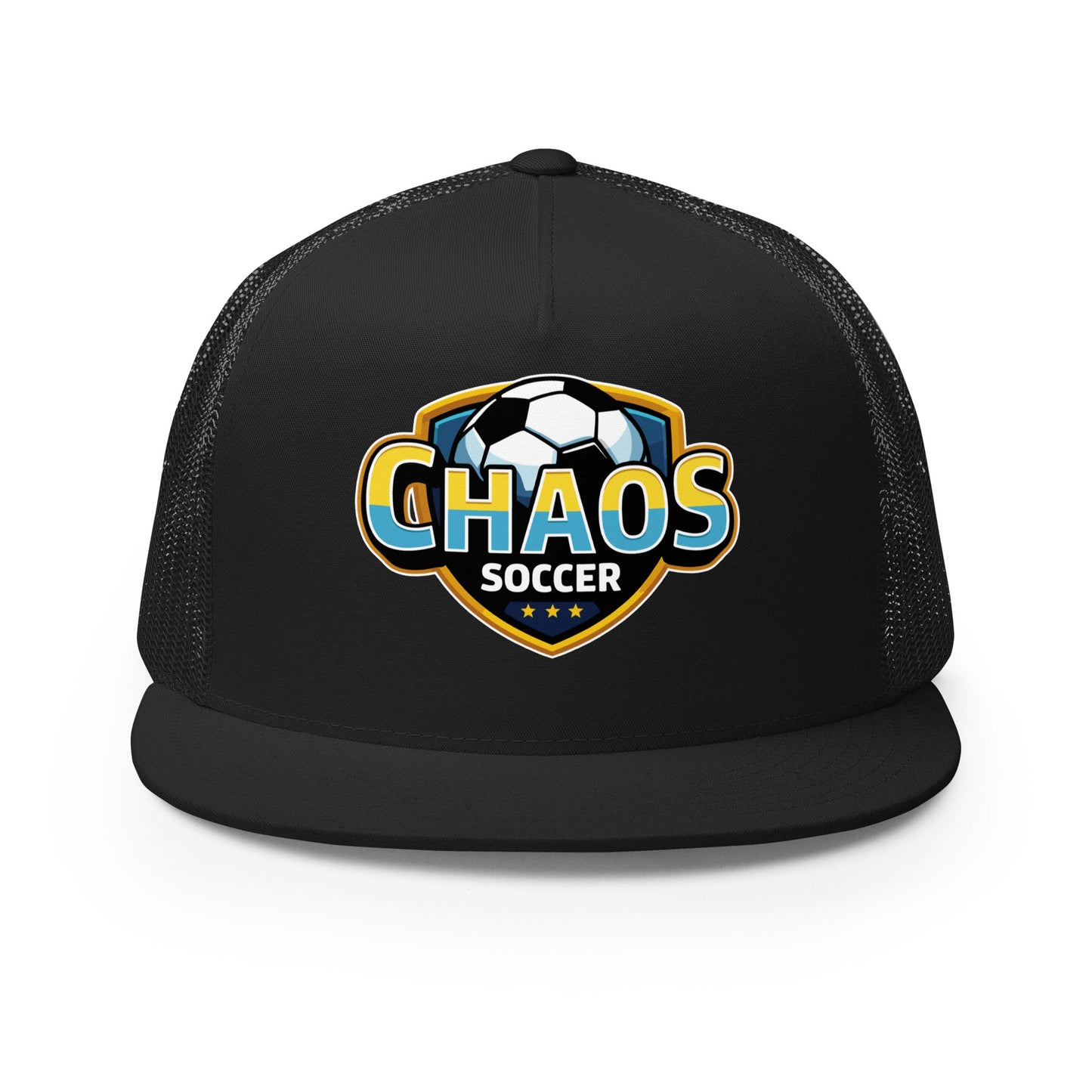 Performance | 5 Panel Trucker Cap | Chaos Soccer | Logo