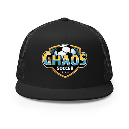 Performance | 5 Panel Trucker Cap | Chaos Soccer | Logo