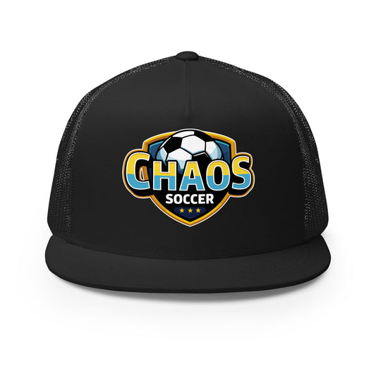 Performance | 5 Panel Trucker Cap | Chaos Soccer | Logo