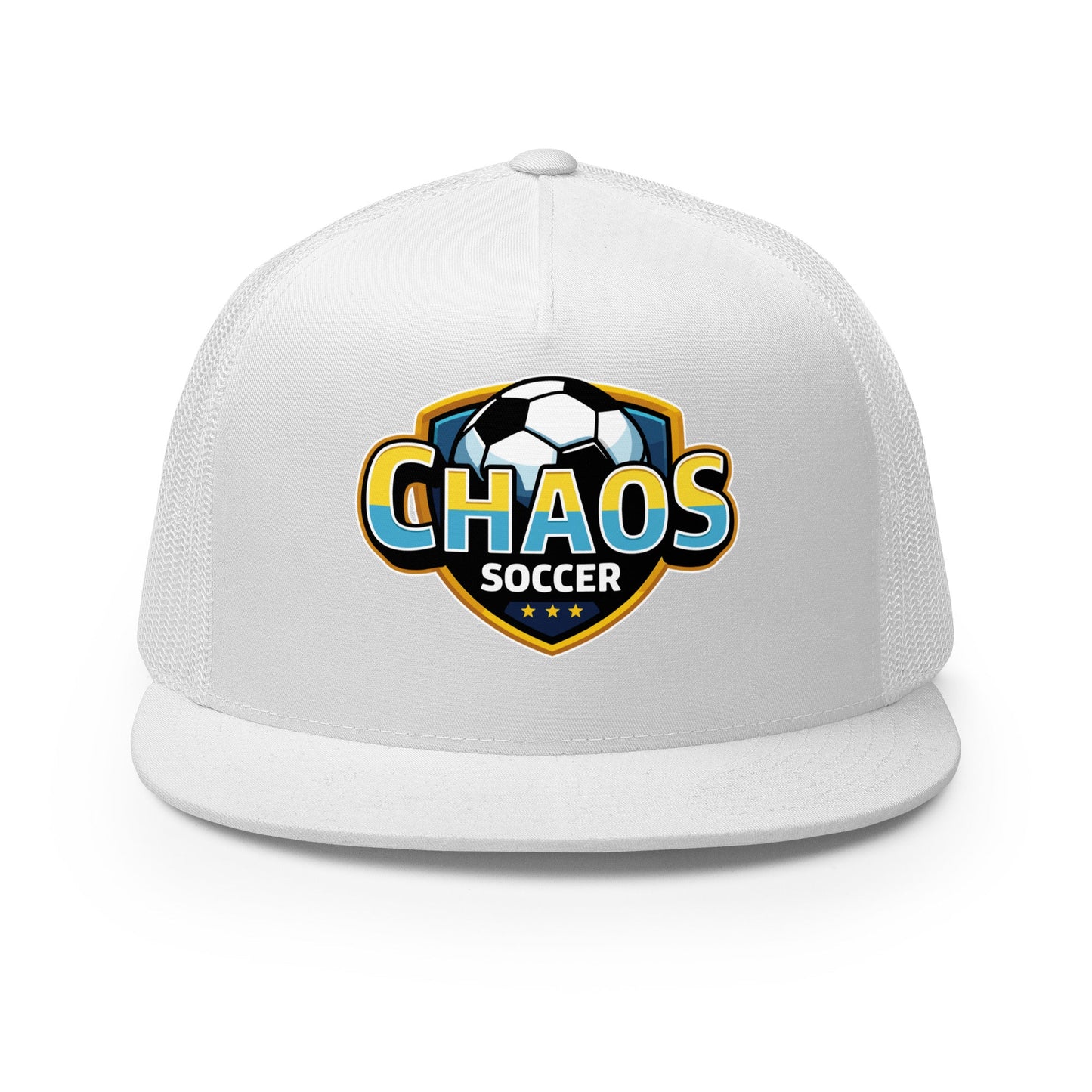 Performance | 5 Panel Trucker Cap | Chaos Soccer | Logo