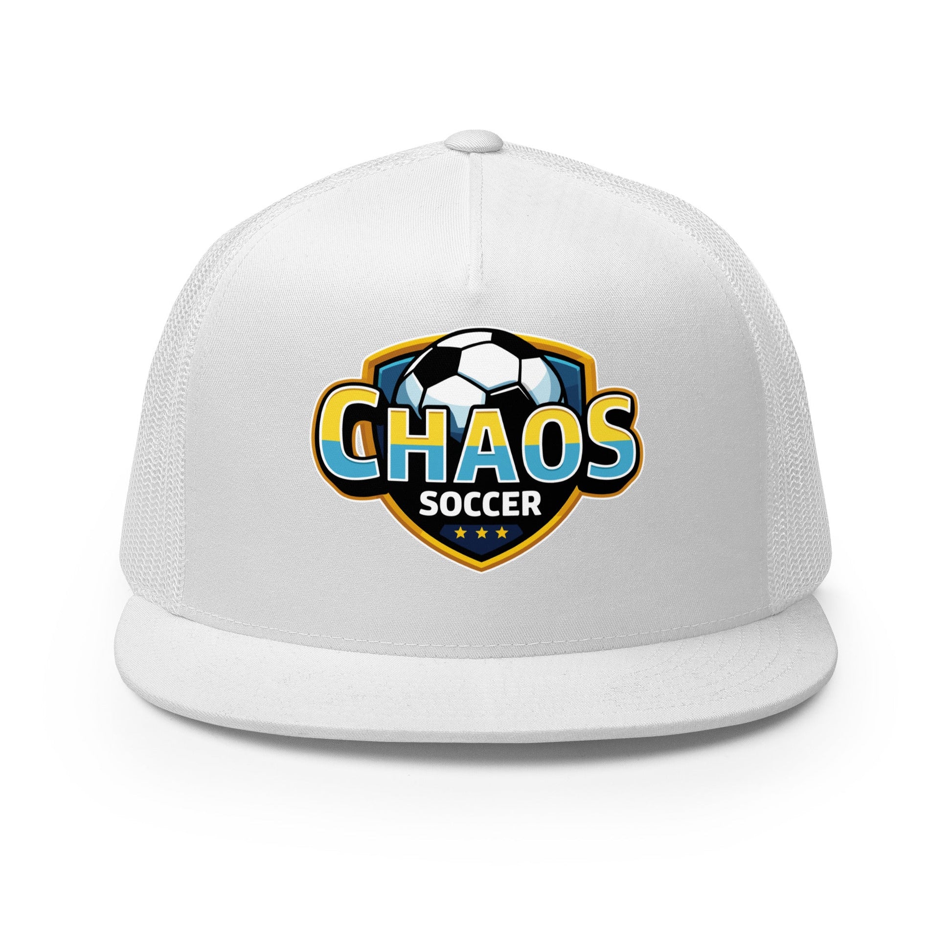 Performance | 5 Panel Trucker Cap | Chaos Soccer | Logo