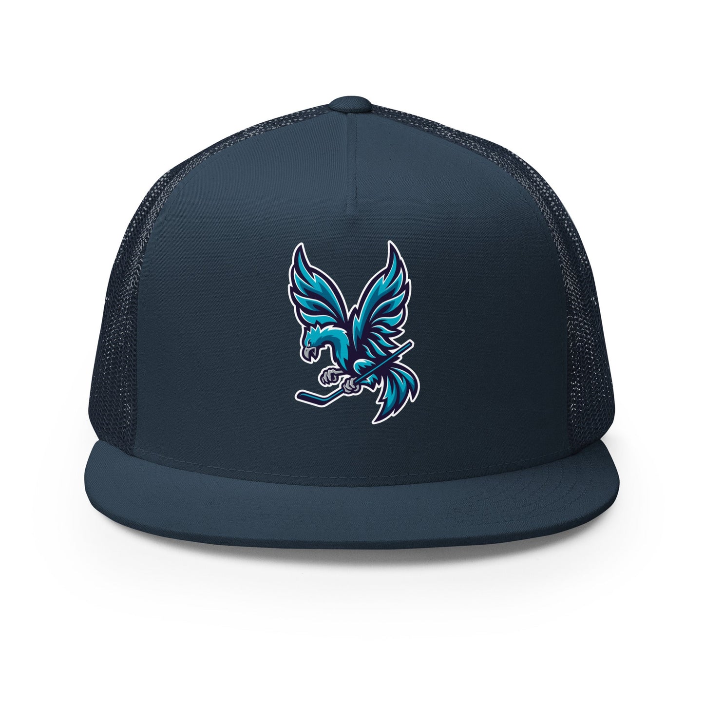 Performance | 5 Panel Trucker Cap | Charlotte Rise | Mascot Logo