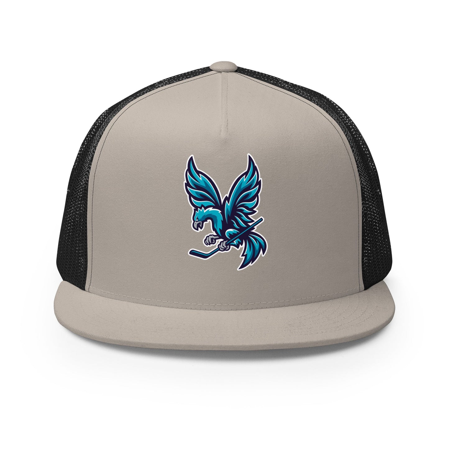 Performance | 5 Panel Trucker Cap | Charlotte Rise | Mascot Logo