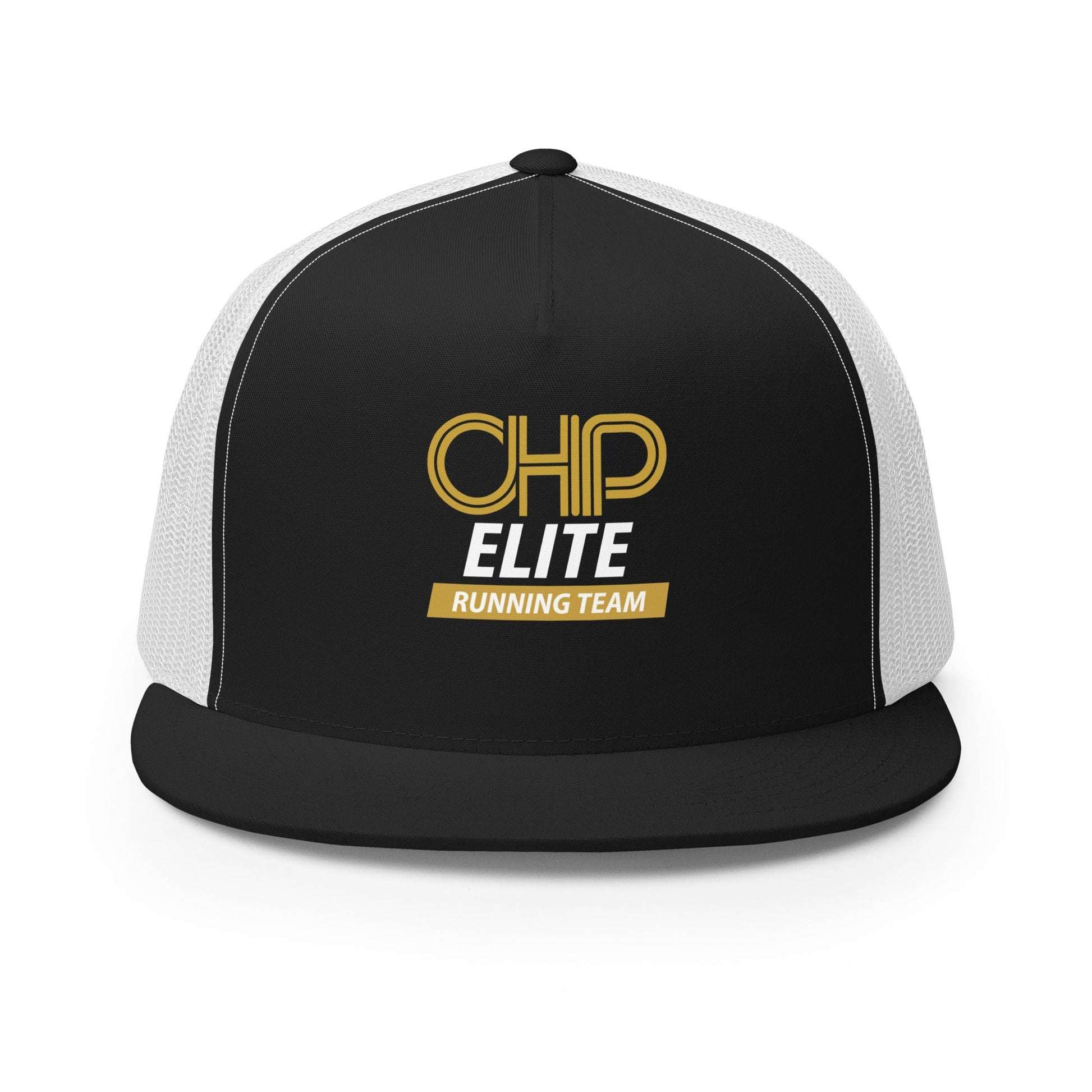 Performance | 5 Panel Trucker Cap | CHP Elite Running Team | Runner Crest Logo
