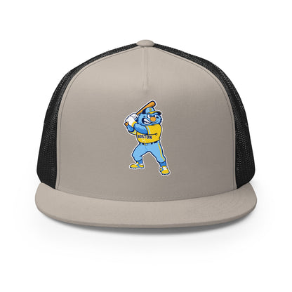 Performance | 5 Panel Trucker Cap | Claremont Little League | Mascot Logo