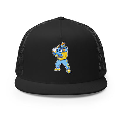 Performance | 5 Panel Trucker Cap | Claremont Little League | Mascot Logo