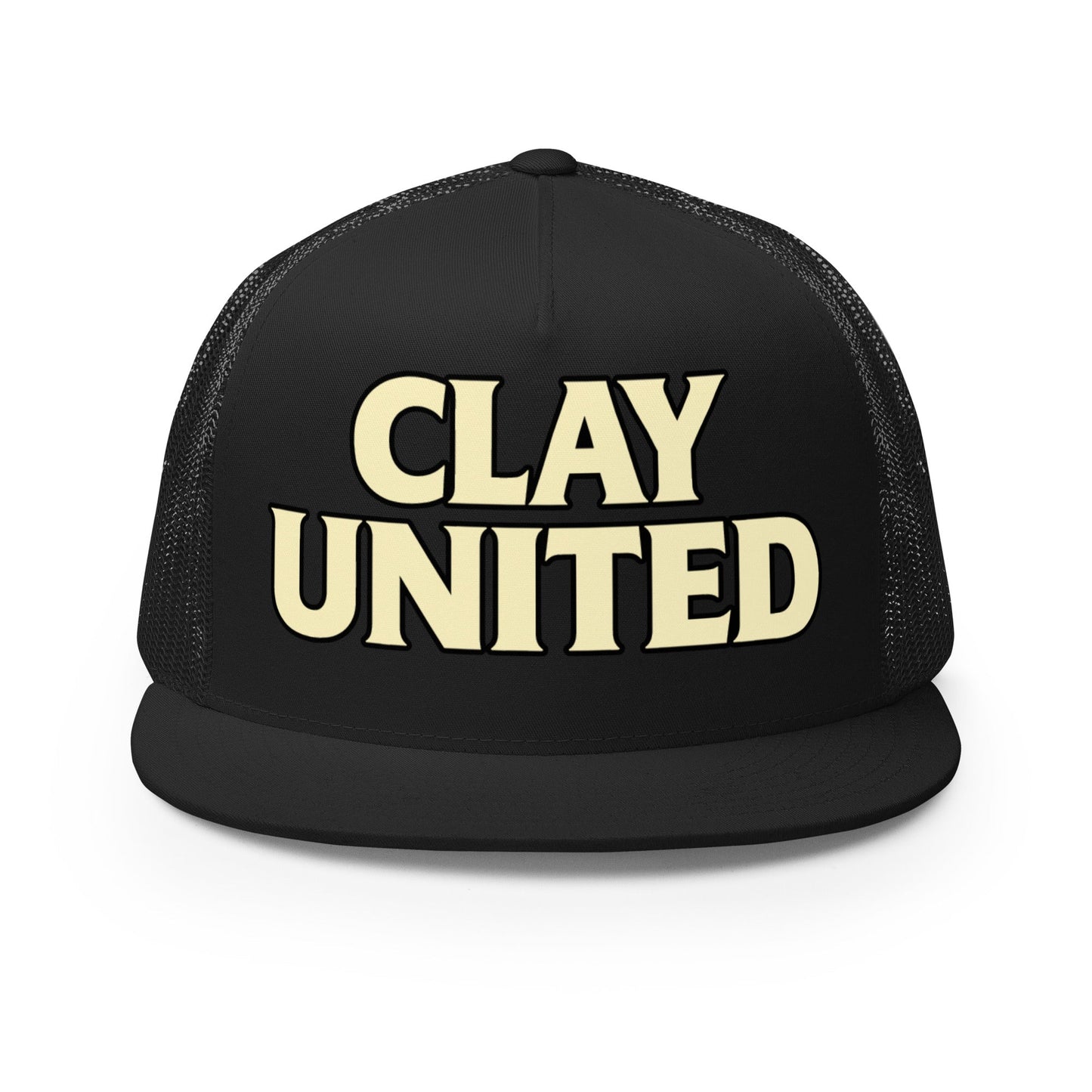 Performance | 5 Panel Trucker Cap | Clay United | Crest Logo