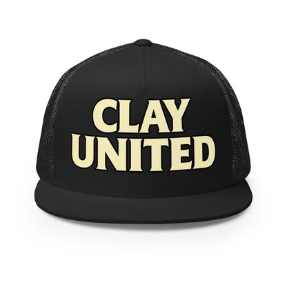 Performance | 5 Panel Trucker Cap | Clay United | Crest Logo