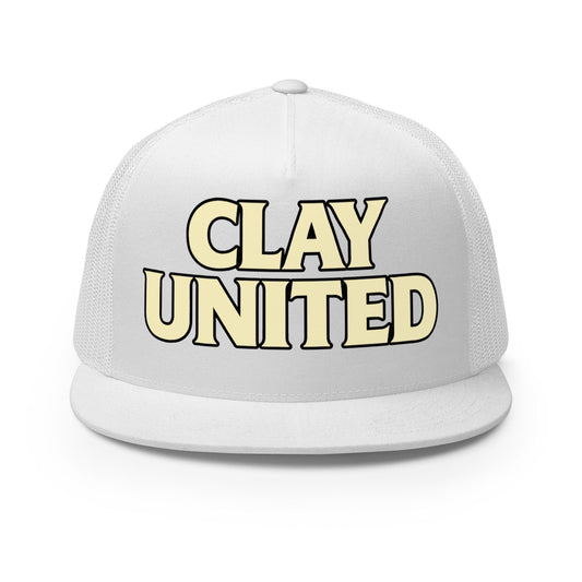 Performance | 5 Panel Trucker Cap | Clay United | Crest Logo