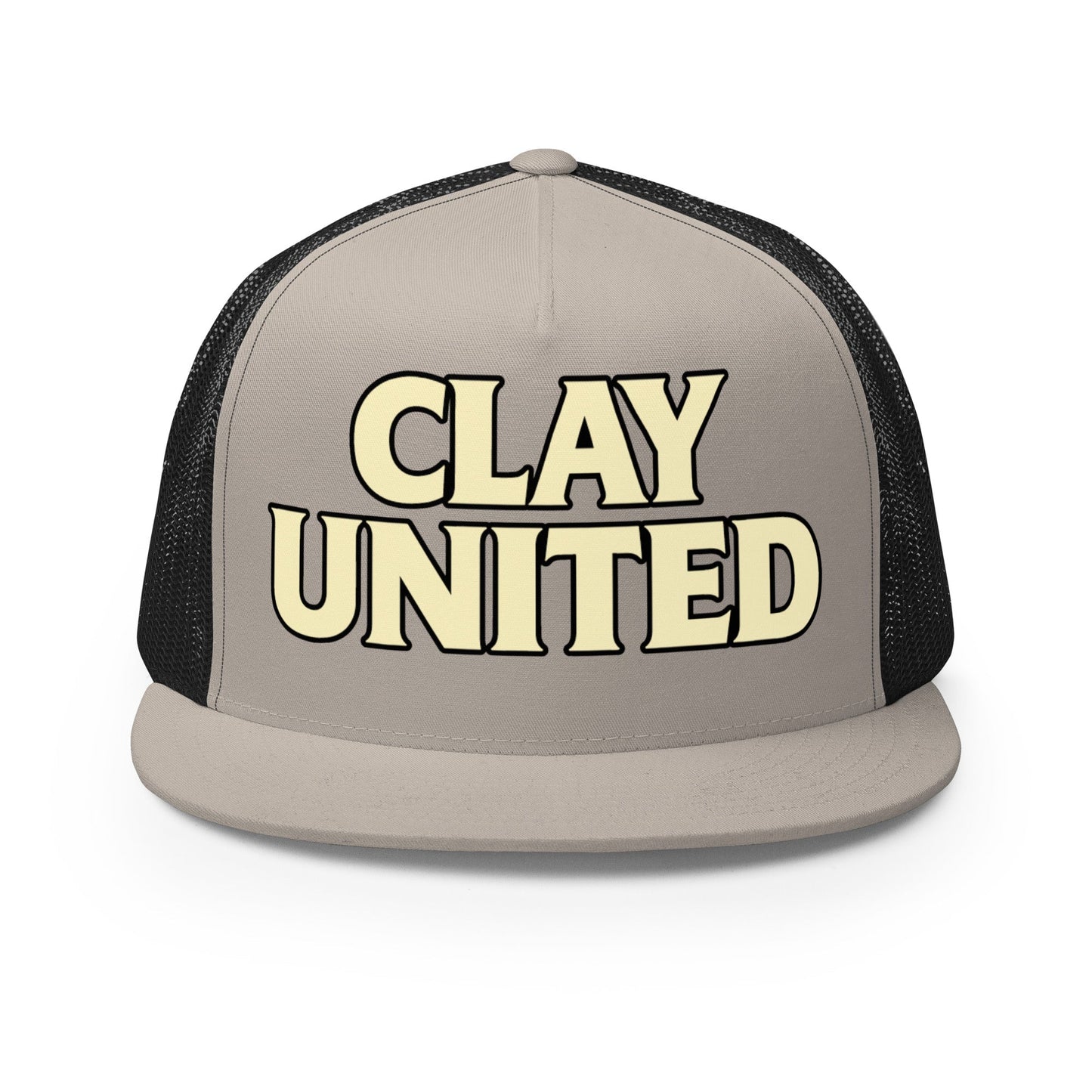 Performance | 5 Panel Trucker Cap | Clay United | Crest Logo