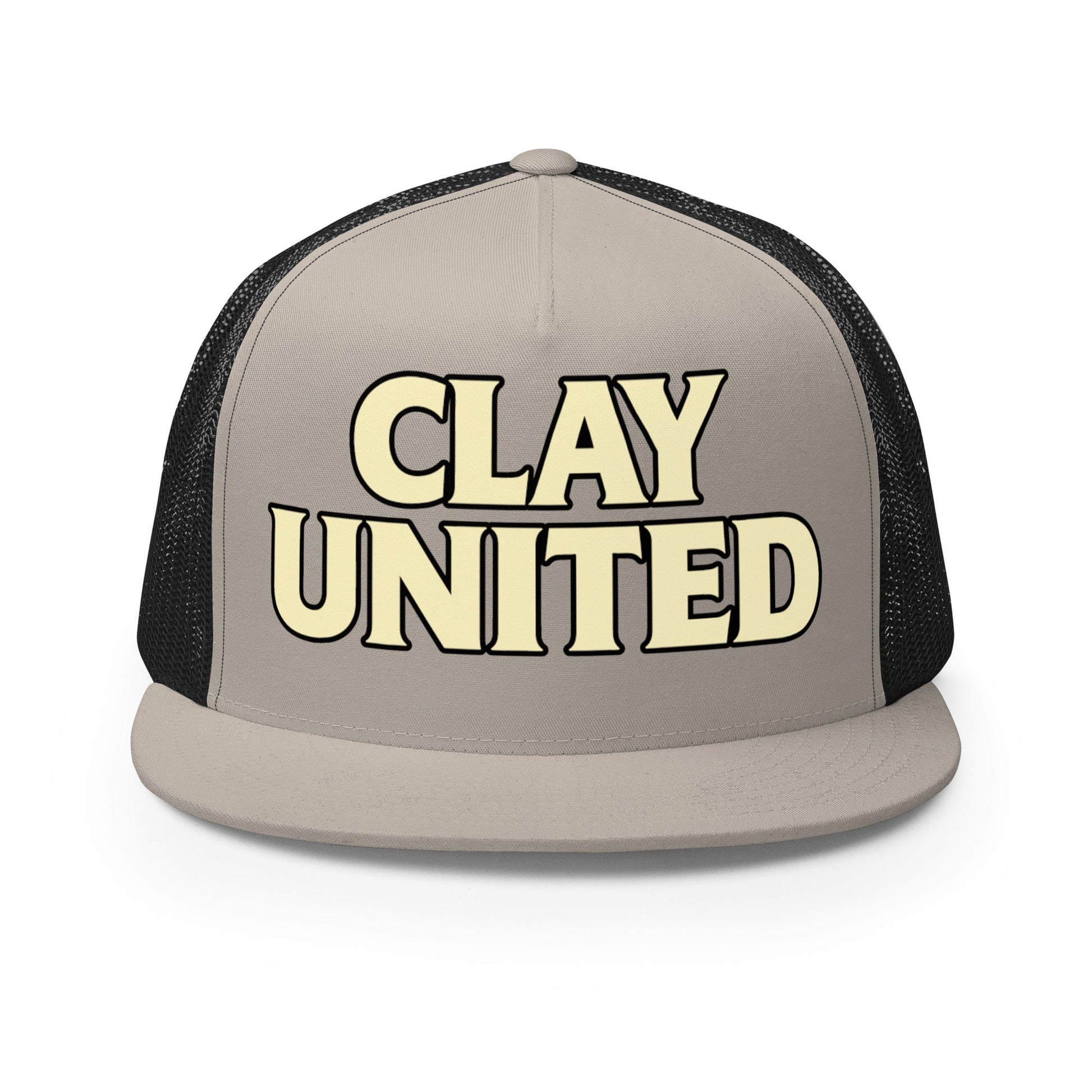 Performance | 5 Panel Trucker Cap | Clay United | Crest Logo