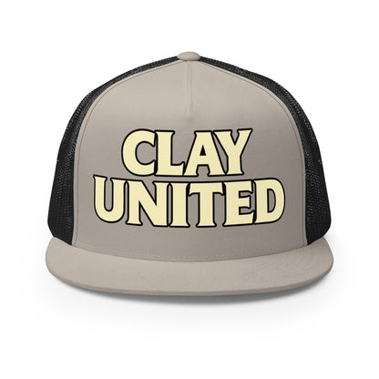 Performance | 5 Panel Trucker Cap | Clay United | Crest Logo