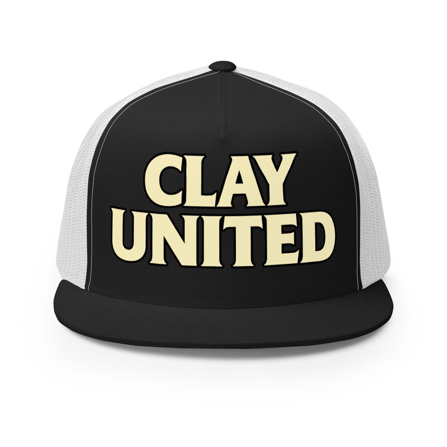 Performance | 5 Panel Trucker Cap | Clay United | Crest Logo