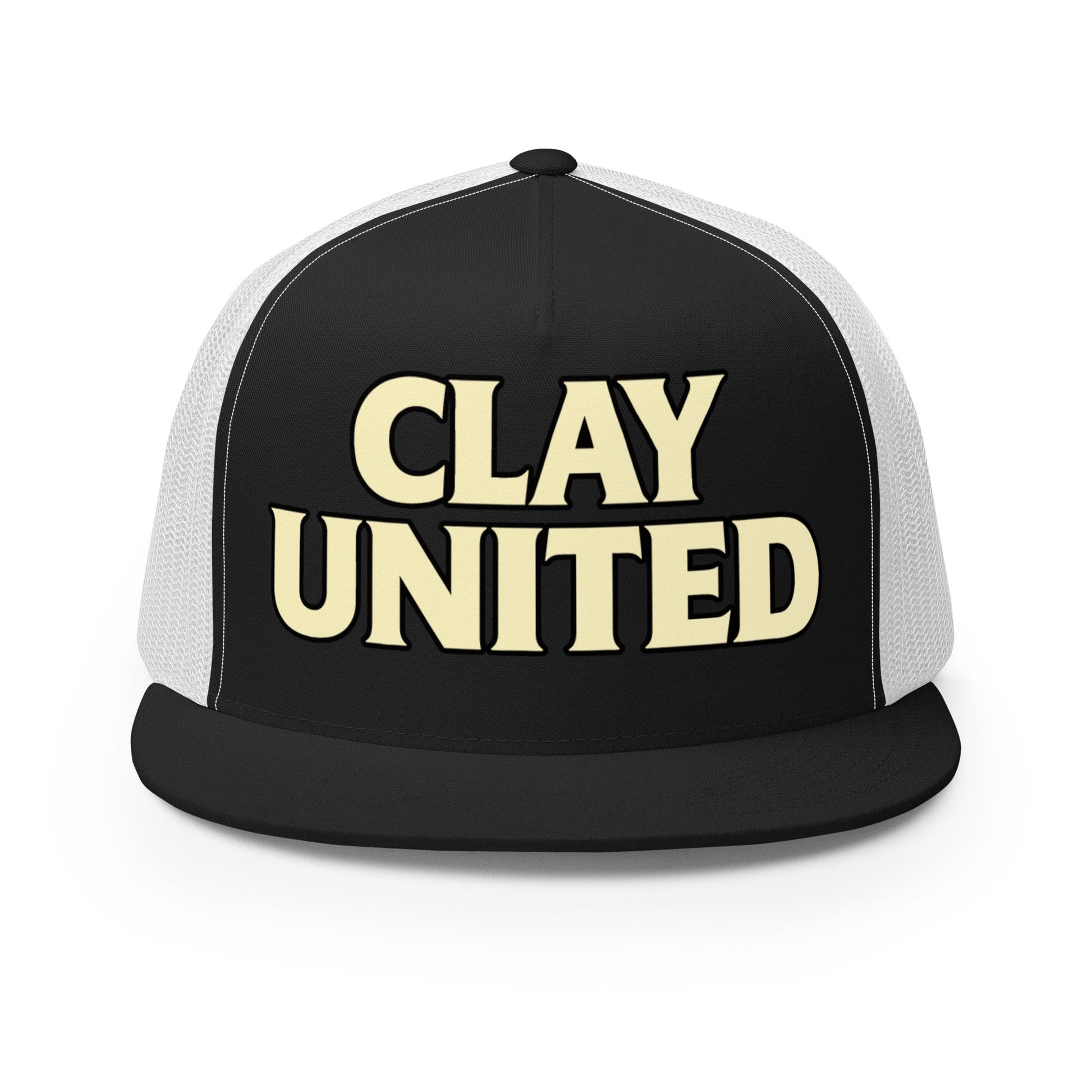 Performance | 5 Panel Trucker Cap | Clay United | Crest Logo