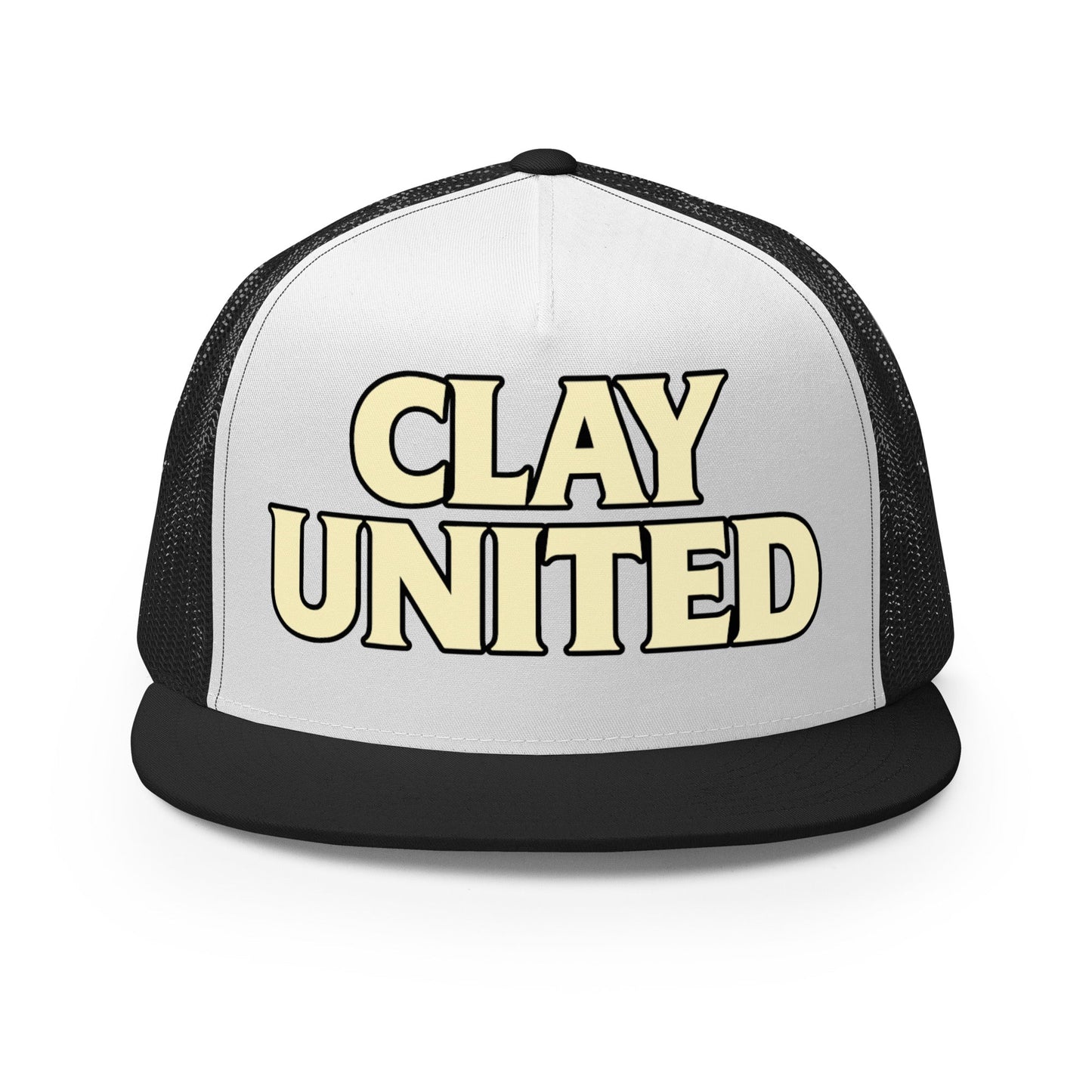 Performance | 5 Panel Trucker Cap | Clay United | Crest Logo