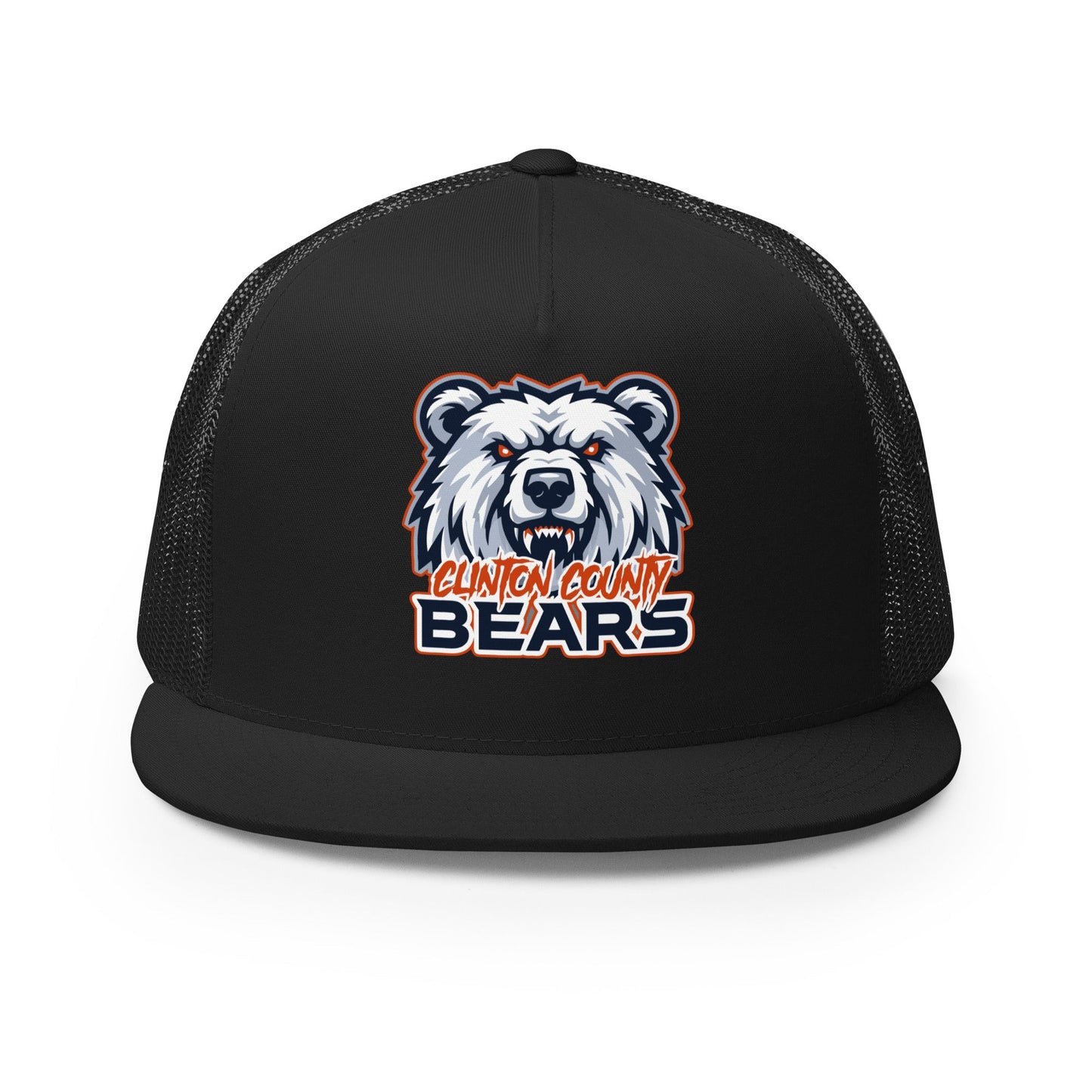 Performance | 5 Panel Trucker Cap | CLINTON COUNTY BEARS | Bears Mascot Logo