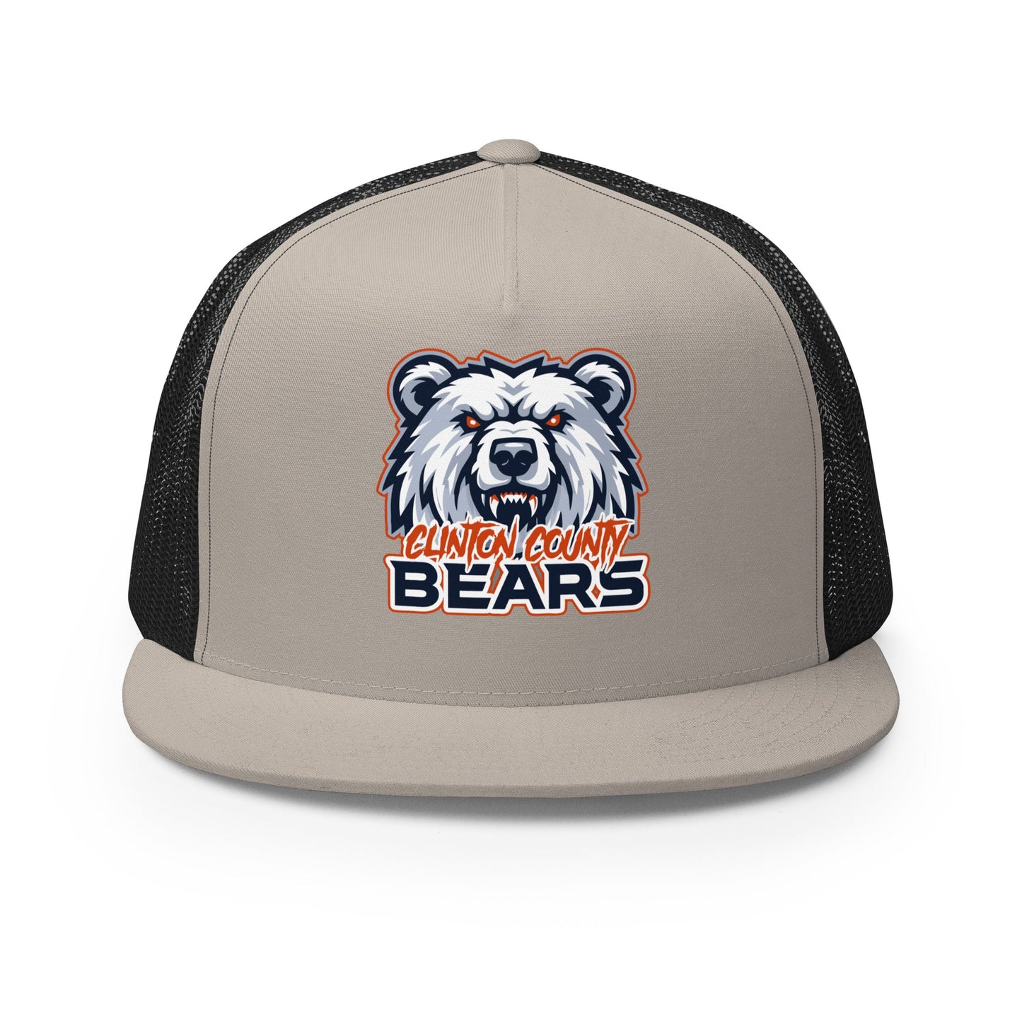 Performance | 5 Panel Trucker Cap | CLINTON COUNTY BEARS | Bears Mascot Logo