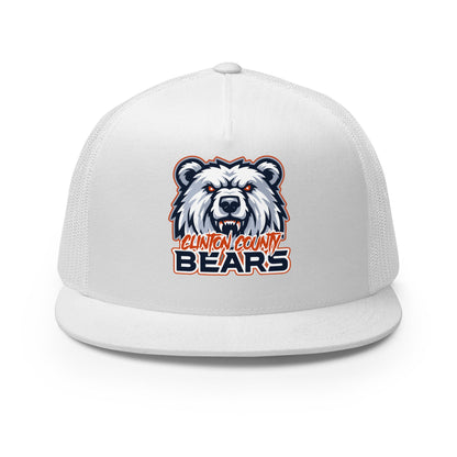 Performance | 5 Panel Trucker Cap | CLINTON COUNTY BEARS | Bears Mascot Logo