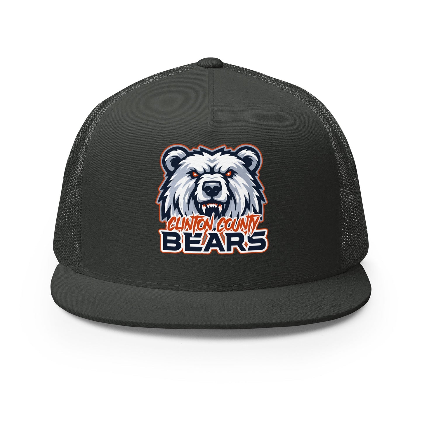 Performance | 5 Panel Trucker Cap | CLINTON COUNTY BEARS | Bears Mascot Logo